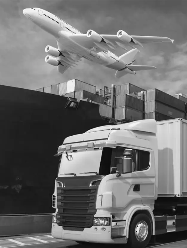 Truck with flight on air